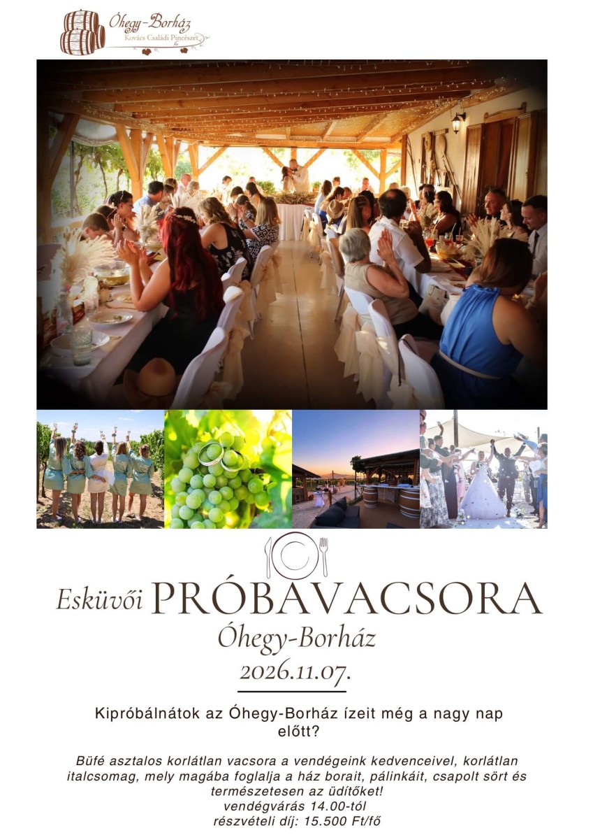 Esküvői Próbavacsora